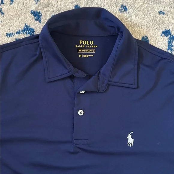 Polo by Ralph Lauren Men's Classic Navy Polo Shirt - Picture 2 of 3